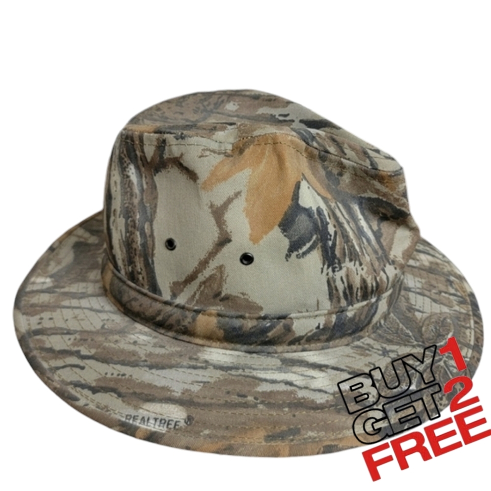 RealTree Size Small Hard‎ Rim Camo Hat - Camouflage Made In USA